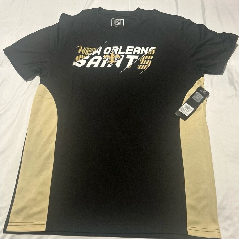 🔥Black New Orleans Saints Game Day T Shirt Size L🔥🏈